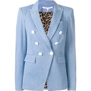 NWOT Veronica Beard Miller Dickey Denim Blazer